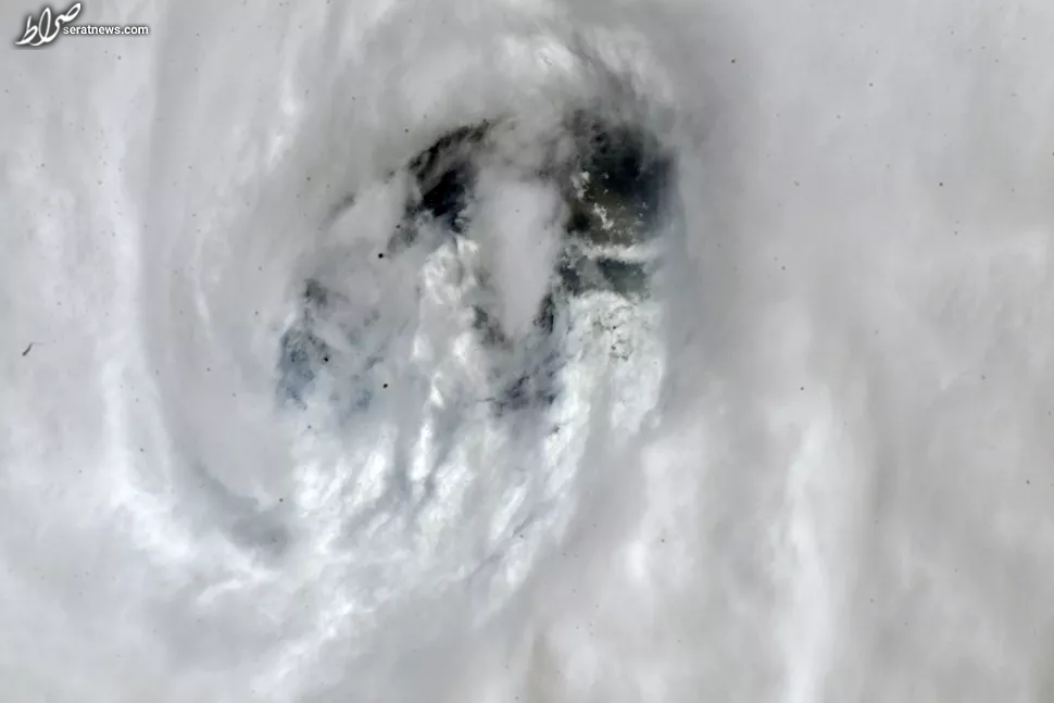 فضانورد مقیم ایستگاه فضایی از طوفان یان + عکس