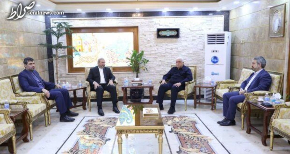 دیدار سفیر ایران در بغداد با رئیس حشد الشعبی عراق