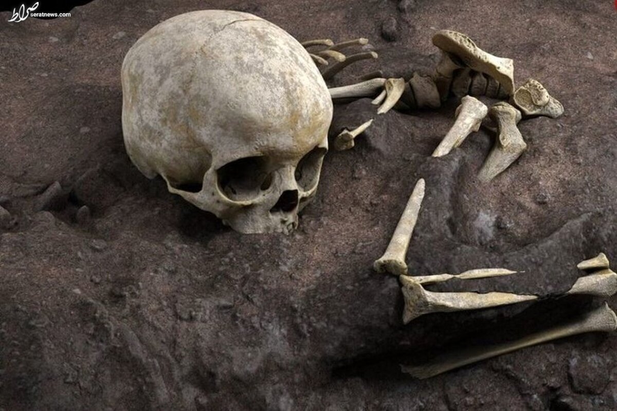 تصویر عجیب از کودک ۸۰۰۰۰ ساله آفریقایی که با بالشت و کفن دفن شد + عکس