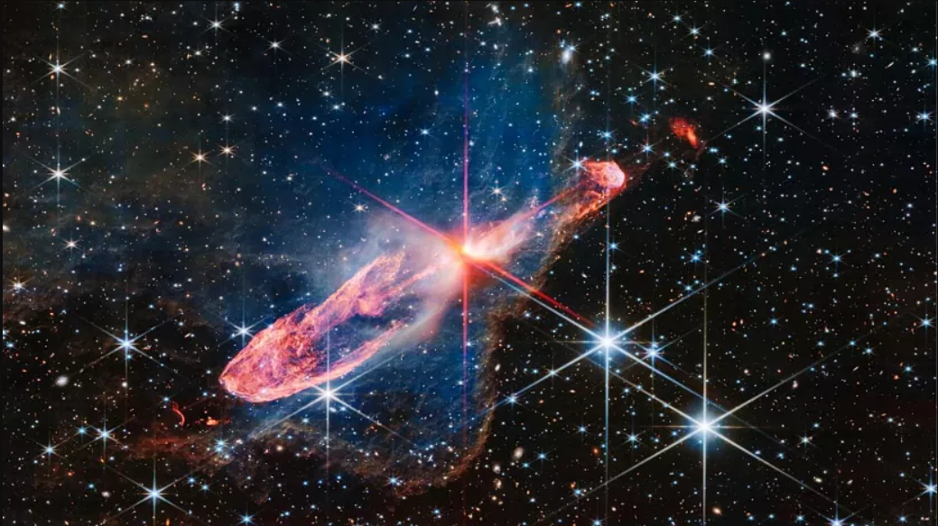 عکس عجیب تلسکوپ جیمز وب/ علامت سوال بزرگ نورانی در فضا چیست؟