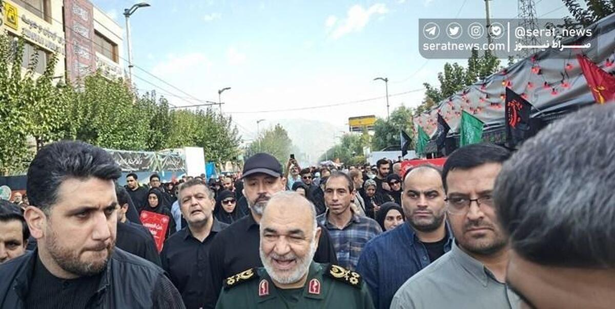 حضور سرلشکر سلامی در پیاده روی جاماندگان تهران + عکس