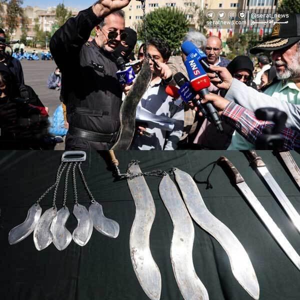 عکس / سلاح عجیب کشف شده از اراذل و اوباشِ تهران