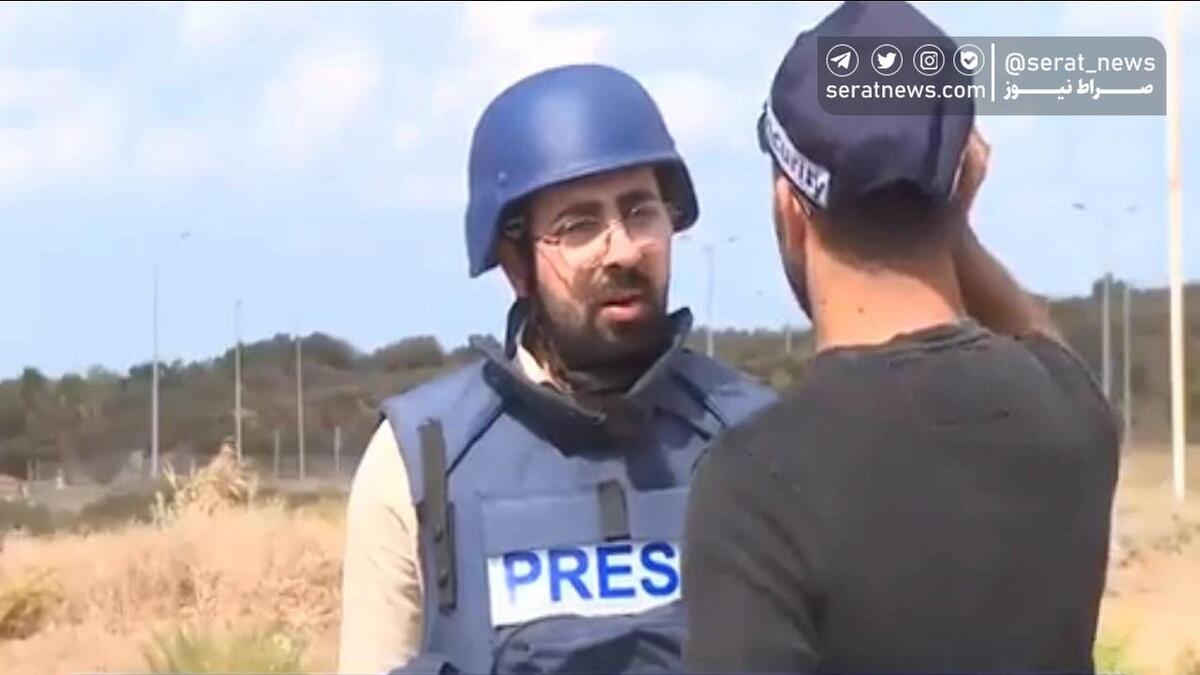 فیلم| تهدید خبرنگار العربی توسط نیروی رژیم‌ صهیونیستی در برنامه زنده