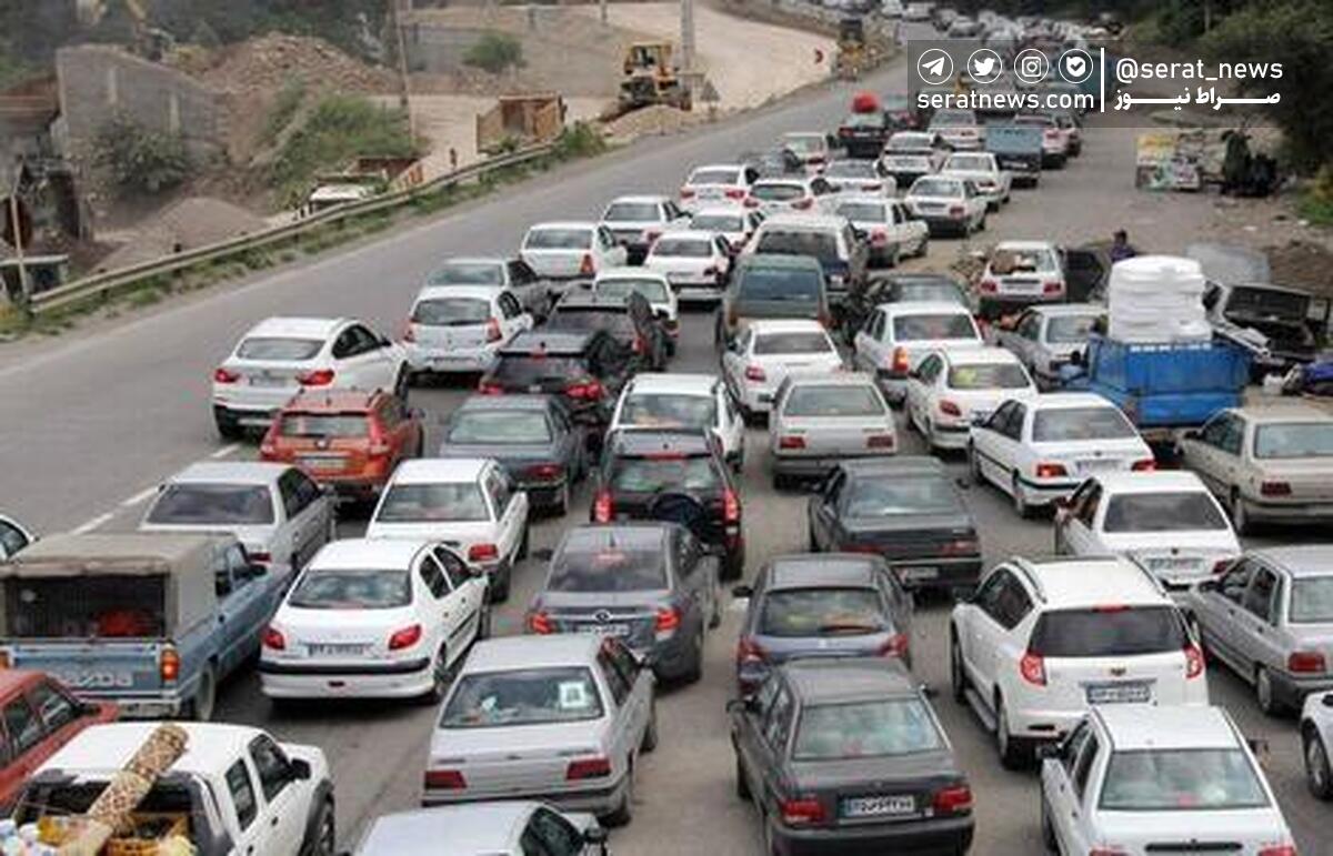 ترافیک سنگین در جاده‌های فیروزکوه و آزادراه تهران - پردیس