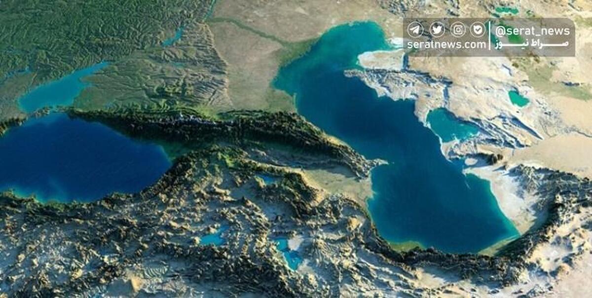 سطح آب دریای خزر 2 متر کاهش‌یافته است