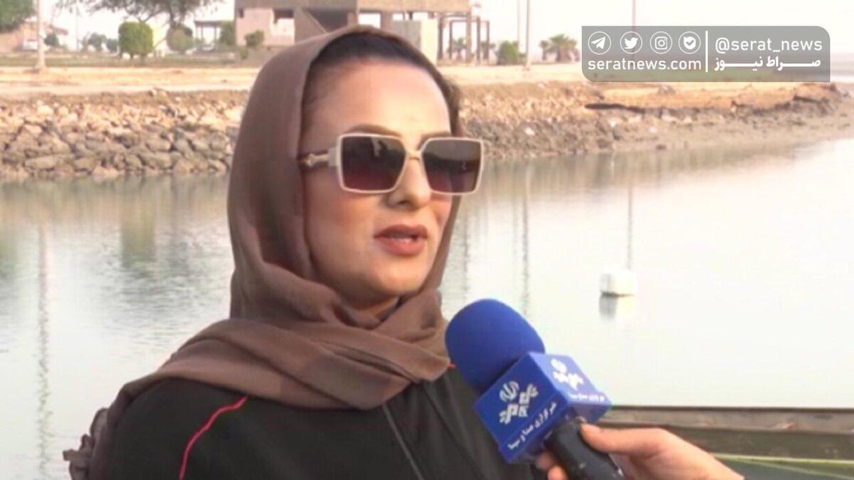 زن ایرانی با دستان بسته ۱۲ کیلومتر در خلیج فارس شنا کرد