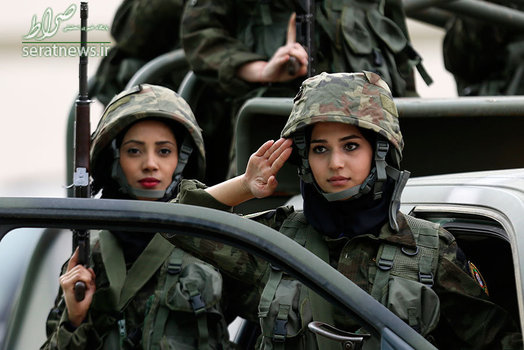زنان جوان گارد ریاست جمهوری فلسطین 