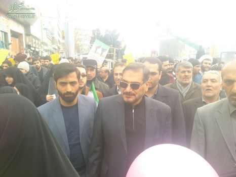 حضور دبیر شورای عالی امنیت‌ملی در راهپیمایی