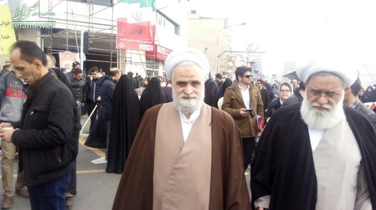 حضور حجت‌الاسلام محمدیان رئیس نهاد نمایندگی مقام معظم رهبری در دانشگاه‌ها در راهپیمایی