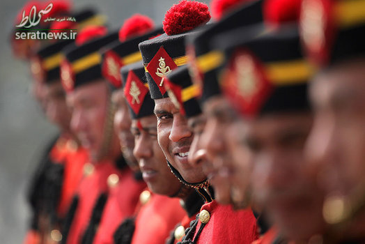تمرین رژه سربازان ارتش نپال برای روز ارتش در کاتماندو