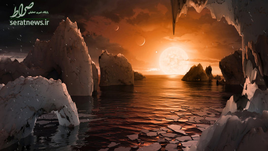 کشف مجموعه ای شامل 7 سیاره سنگی در اندازه زمین که در مدار یک ستاره کوچک به نام تراپیست یک در کهکشان راه شیری قرار گرفته است