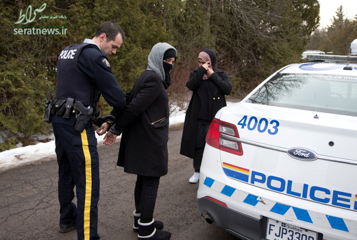 نیروهای پلیس کانادا دو زن یمنی را پس از عبور از مرز آمریکا در منطقه همینگفورد واقع در  استان کبک بازداشت کردند