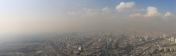 عکس/ غبار آلودگی در آسمان تهران