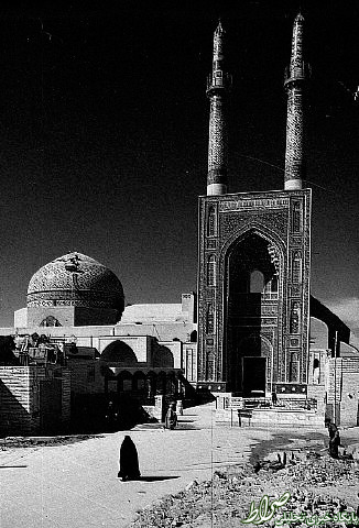 عکس قدیمی از مسجد جامع یزد