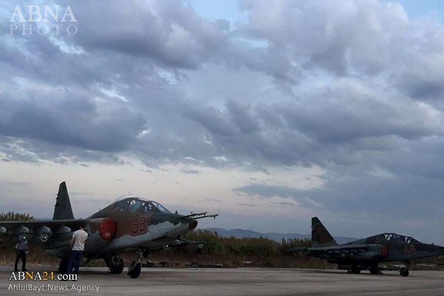  تصاویر/ استقرار جنگنده های روسی در سوریه